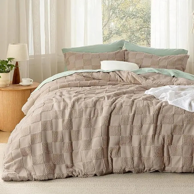 Boho Tufted All Season Bedding Set 1 Comforter & 2 Pillow Shams