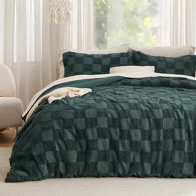 Boho Tufted All Season Bedding Set 1 Comforter & 2 Pillow Shams