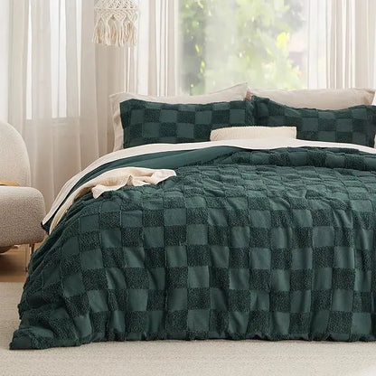 Boho Tufted All Season Bedding Set 1 Comforter & 2 Pillow Shams