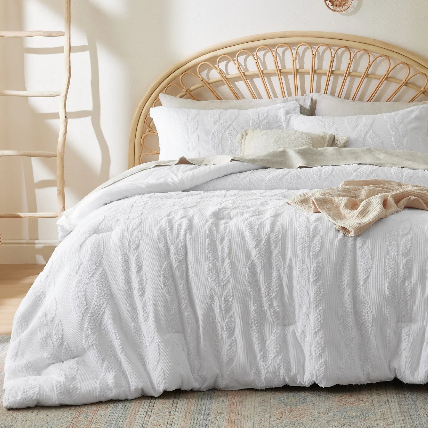 Boho Tufted All Season Bedding Set 1 Comforter & 2 Pillow Shams