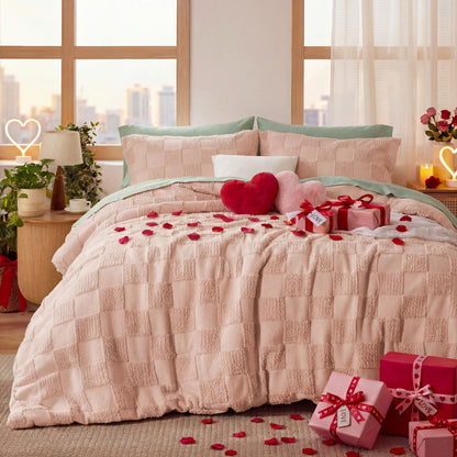 Boho Tufted All Season Bedding Set 1 Comforter & 2 Pillow Shams