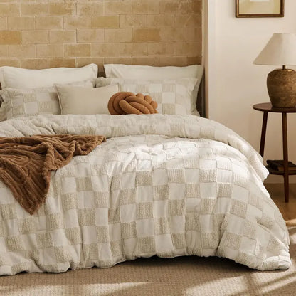 Boho Tufted All Season Bedding Set 1 Comforter & 2 Pillow Shams