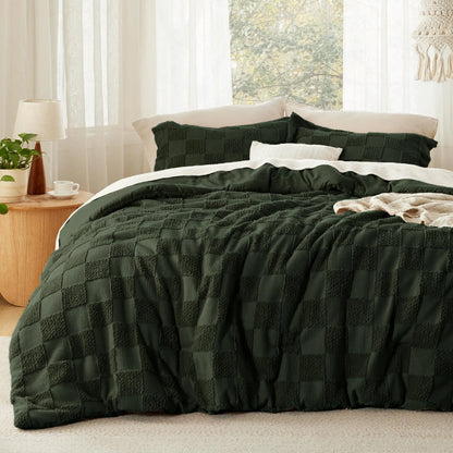 Boho Tufted All Season Bedding Set 1 Comforter & 2 Pillow Shams