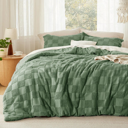 Boho Tufted All Season Bedding Set 1 Comforter & 2 Pillow Shams