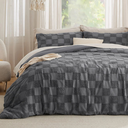 Boho Tufted All Season Bedding Set 1 Comforter & 2 Pillow Shams