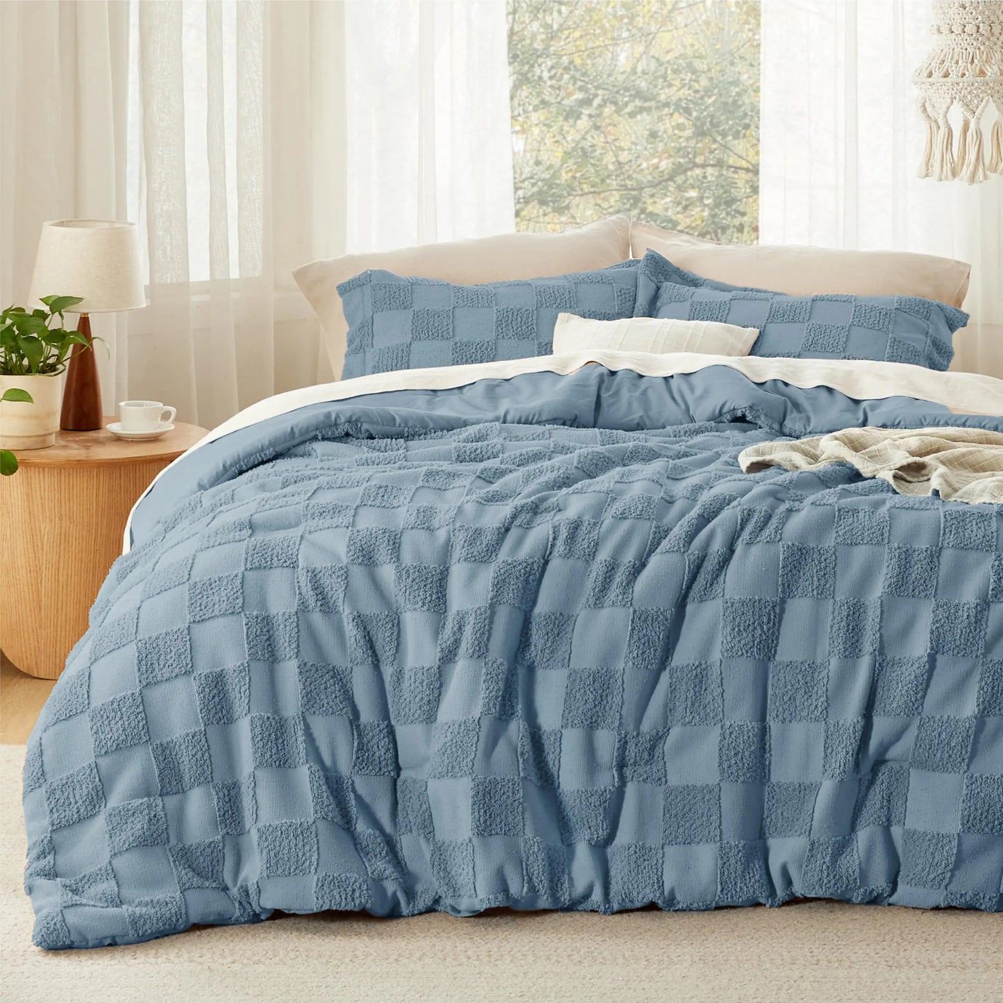 Boho Tufted All Season Bedding Set 1 Comforter & 2 Pillow Shams