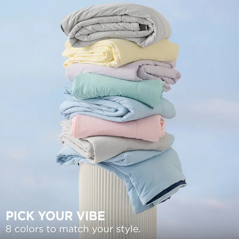 Cooling Ice Cream Blanket,Breathable Bamboo RayonComforter